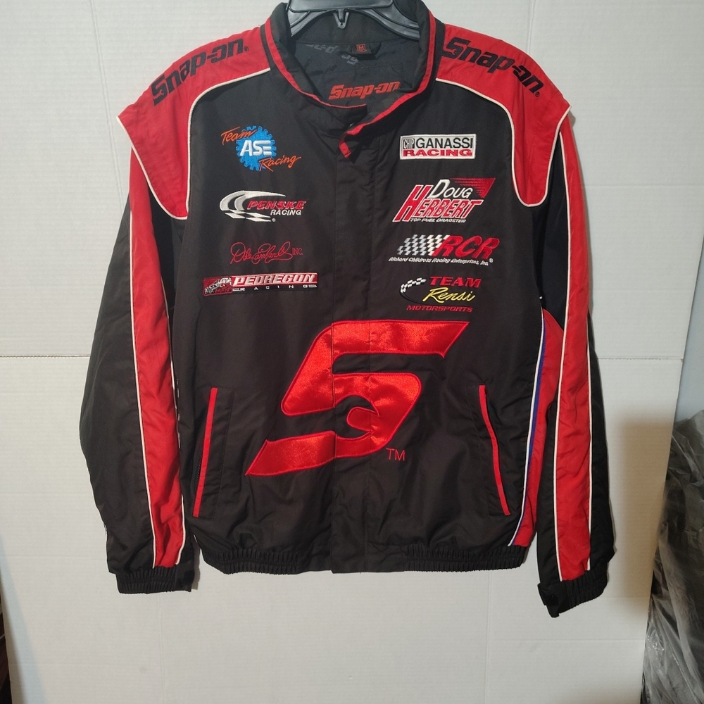 Snap Black and Red Racing Jacket -G